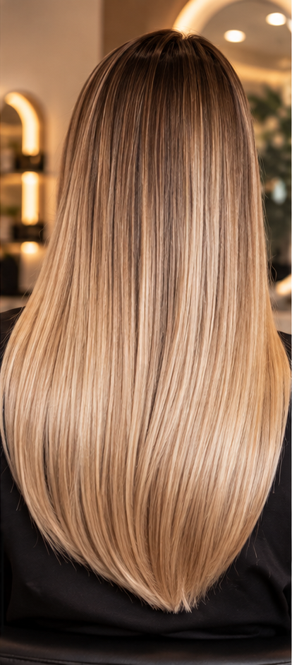 Cabelo loiro liso
