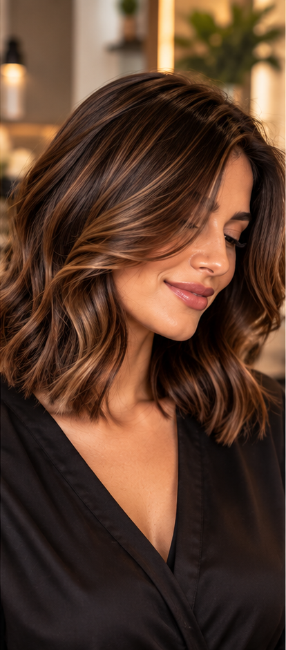 Long bob com ondas