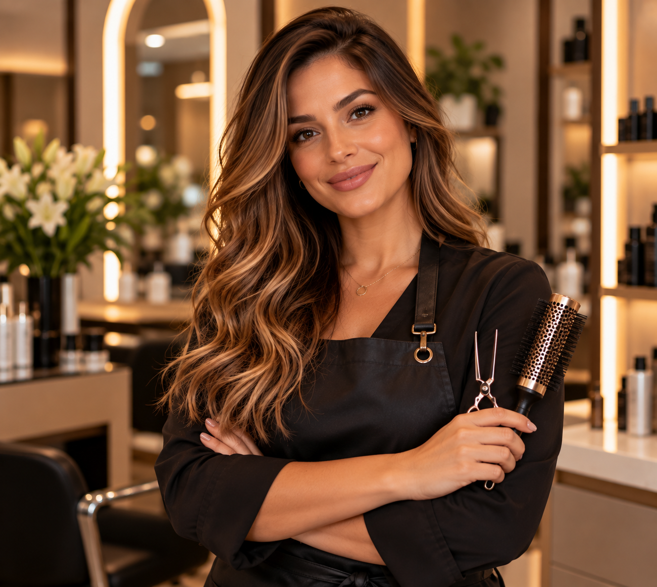 Profissional responsável pelo Aura Beauty Studio